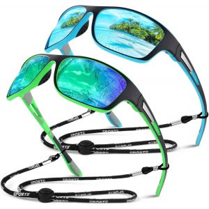 Lunettes De Soleil Polaris&eacute;es Pour Homme Femme,Sportives Lunettes De Conduite P&ecirc;che V&eacute;lo Anti-Uv Lunettes De Soleil - Neuf