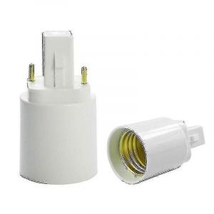 Abs Led G24 À E27 Adaptateur Prise Halogène G24d-1 Lampe Cfl G24d-2 Convertisseur De Base E27 - Neuf
