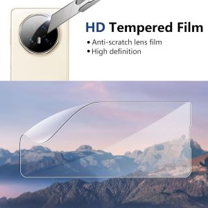 CAUC-Film de Protection pour Honor Magic V5 Verre Tremp, [2+2+2] Protecteur d'&eacute;cran int&eacute;rieur et ext&eacute;rieur + Cam&eacute;ra Protection en verre tremp&eacute;, Film hydrogel, Anti-rayures - Neuf