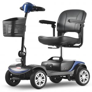 Scooter de mobilité 4 roues S1 SPORT - Bleu -Scooter seniors - Autonomie 25 km -300w - Convient aux personnes âgées et handicapées - Neuf