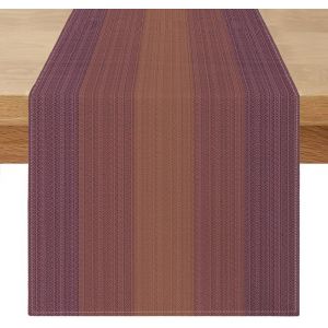 Chemin De Table Rouge Foncé Mariage Dégradé 40 X 180 Cm Chemin De Table Aspect Lin, Haute Qualité, Moderne Lavable Maison De Campagne Décoration Pour Table À Manger Table Basse Restaurant - Neuf