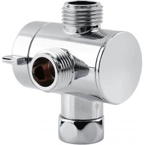 Inverseur De Pomme De Douche 3 Voies Vanne De D&eacute;rivation De Pomme De Douche Multifonction 3 Voies G1/2"" Adaptateur De Bidet De Toilette - Neuf