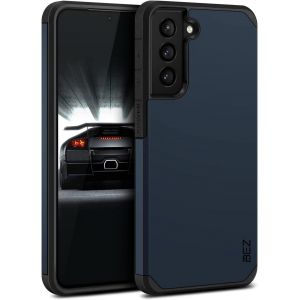 TRAHOO-Coque pour Samsung S21 Plus, Housse Etui pour Samsung Galaxy S21 Plus 5GAntichoc Survivor Double Protection Resistante, Bleu fonc&eacute; - Neuf