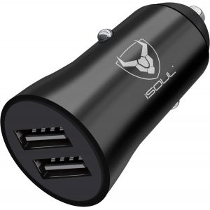 Chargeur De Voiture Usb Allume-Cigare 12 V/24 V (Dc 5 V) 3,1 A Usb Chargeur De T&eacute;l&eacute;phone De Voiture Adaptateur 2 Ports, Charge Rapide Pour Iphone 13 14 12 11 X Pro Max Samsung Galaxy Ios Android - Neuf