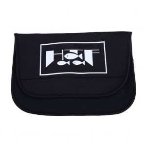 1 Housse De Protection Noire Et Durable Pour Moulinet De Peche, Pochette De Rangement En Polyester (L) - Neuf