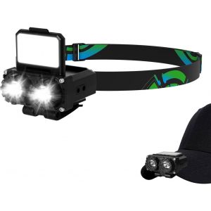 Lampe Frontale Rechargeable, Lampe Frontale Led Ultra Puissante Avec Capteur Mouvement, 900 Lumens Étanche Ipx5 Lampe Frontale Running Avec 5 Mode D¿Éclairage Pour Randonnée Cyclisme Camping - Neuf