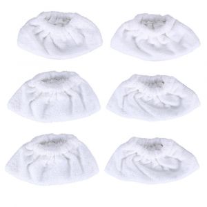 Lot de 6 chiffons universels en microfibre pour nettoyeur vapeur portable, compatibles avec Karcher SC1 SC2 SC3 SC4 SC5, chiffons lavables - Neuf