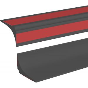 2m Bande D'étanchéité Silicone Pliable Barrage D'eau Seuil De Douche Joint Douche Barriere De Douche Retenue D'eau Anti Débordement Pour Salle De Bain Evier Cuisine,Noir (Deux Côtés Adhésifs) - Neuf