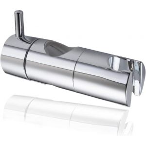 Support de pommeau de douche (25 mm), support de pommeau de douche &agrave; main &agrave; ventouse, support de pommeau de douche mural, curseur de douche universel rempla&ccedil;able (22 mm, argent) - Neuf