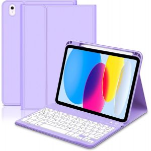 &Eacute;tui Avec Clavier Pour Ipad 10e G&eacute;n&eacute;ration 2022/A16 11e G&eacute;n&eacute;ration 2025 (10,9/11""),&Eacute;tui Avec Clavier Britannique Pour Ipad 10,9,Clavier Bluetooth Sans Fil Amovible Pour Ipad 11/10e G&eacute;n&eacute;ration - Neuf