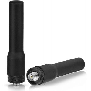 Antenne en Caoutchouc Souple pour Radio Deux Voies VHF UHF 136-174 MHz 400-460 MHz pour radioamateur Femelle HT (Femelle) Compatible avec BF-F8HP UV-5R UV-82 BF-888S - Neuf