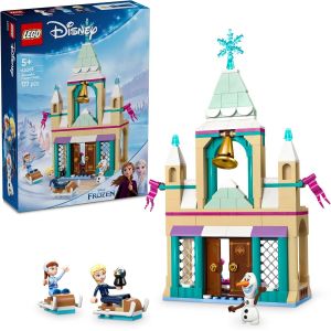 ERYI-¿ Disney La Reine Des Neiges Le Château De Glace D¿Arendelle - Jouet De Construction Avec Mini-Poupées D¿Anna & Elsa - Olaf & Figurine De Pingouin - Cadeau Pour Fille Dès 5 Ans 43265 - Neuf