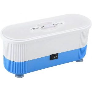 Nouveau,adapté nettoyant pour lunettes à ultrasons,nettoyant pour bijoux,nettoyeur à ultrasons avec tournevis,prothèses dentaires en or (Blu - Neuf