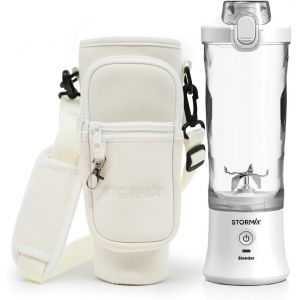 Pack Blender Portable & Pochette Isotherme Mixeur Puissant 150W 6 Lames Inox Smoothies, Shakers, Glace Pil&eacute;e USB-C Rechargeable Housse Thermo-Isolante Transport Facile - Neuf