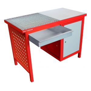 &eacute;tabli de soudage 120 cm - avec armoire MW Tools DEL12060 - Neuf