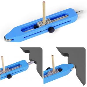 KALANKA-Jauge de Contour Avec Serrure, Outil de Profil R&egrave;gle de Mesure Du Travail Du Bois Outils de Jauge de Duplicateur de Contour Irr&eacute;gulier, Cadeau pour Charpentier (Am&eacute;liorer) - Neuf