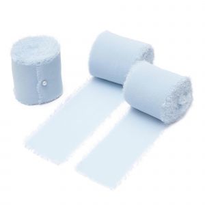 9 Rouleaux De Ruban En Mousseline De Soie À Franges De 4cmx5m Pour Bouquet De Fleurs,Ruban Fait À La Main Pour L'emballage Cadeau,Ruban À Bords Effilochés Pour La Décoration - Neuf