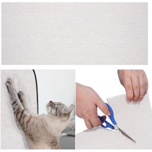 Tapis Griffoir Chats - 40/60x200cm Protection Canape Chat Diy Adh&eacute;sif Griffoir Pour Chat Pour La Protection Anti-Rayures Des Meubles, Canap&eacute;s Et Portes - Neuf