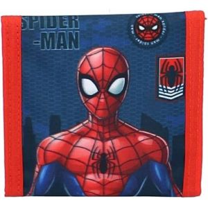 TRAHOO-- Portefeuille - Porte Monnaie - Spider Man - Rouge - Bleu - pour Enfant - Ecole - Maternelle - Garderie - Vacances - 10 cm - Neuf