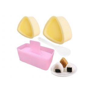 Kit De Moules &Agrave; Onigiri Triangulaires Avec Cuill&egrave;re &Agrave; Riz Et Presse &Agrave; Musubi - Neuf