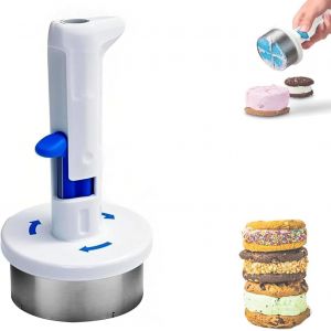 Kal-Outil De Fabrication De Sandwichs À La Crème Glacée, Moule À Une Main Pour Hamburgers Et Biscuits Faits Maison, Convient Pour Les Cuisines Et Les Magasins De Desserts - Neuf