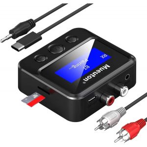 Adaptateur Bluetooth Pour Tv, Émetteur Récepteur Bluetooth, Récepteur Bluetooth Rca, Adaptateur Bluetooth Pour Chaine Hi-Fi, Avec Rca 3,5mm Aux Et Affichage - Neuf