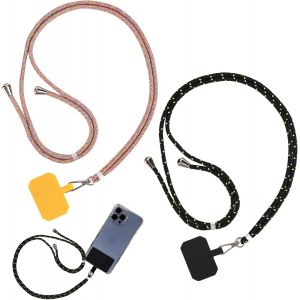 Maa-2pcs Universel Cordon Téléphone Portable Pour Smartphones, Lanière, Lanière Réglable, Lanière Téléphone Peut Être Combiné Avec N'importe Quel Étui De Couleur Iphone/Samsung/Huawei - Neuf
