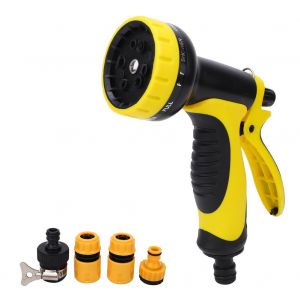 Pulverisateur d'eau de jardin haute pression, outil multifonctionnel de nettoyage de voiture et de maison, jaune - Neuf