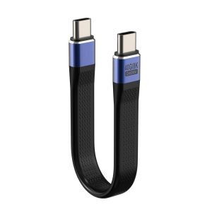 Câble USB C vers USB C 240W 40Gbps Type C Câble de Charge Rapide 13cm Compatible avec Thunderbolt 3/4 pour Smartphone, Banque d'alimentation - Neuf