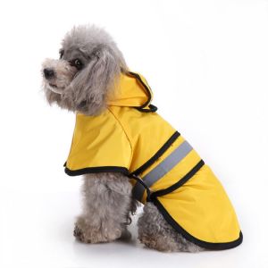 La Mode De Chien Imperméable Pour Grand Chien De Compagnie Imperméable Gros Chien Chiot Imperméable Réfléchissant Imperméable (1 Pack, Jaune, L) - Neuf