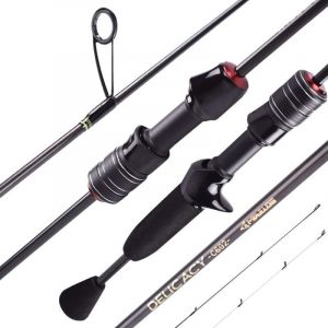Lbgwp60-Delicacyul Baitcast Canne À Pêche, 1,8 M, 0,6-8 G, Ultra Légère, Creuse, En Fibre De Carbone, Avec 2 Pointes Solides - Neuf