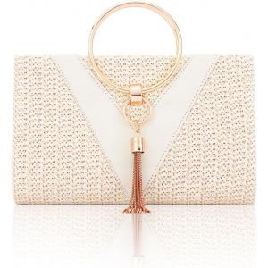 RFCBC-Pochettes en Paille pour Femmes Sacs de Plage D'été Fourre-tout à Glands Sac de Soirée Sacs à Main - Neuf