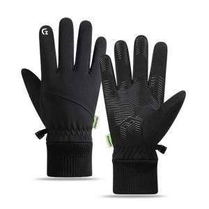 Gants De Sport D'hiver Pour L'ext&eacute;rieur - Tactiles, Coupe-Vent, Antid&eacute;rapants, Thermiques, Doublure Polaire L - Neuf