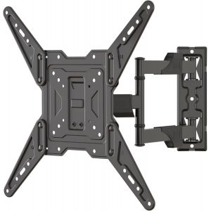 MEVRONISSHOP-Support Mural TV, Support TV Mural pour Moniteur et t&eacute;l&eacute;viseur Plasma incurv&eacute; de 26 &agrave; 55 Pouces, Support TV pivotant, inclinable et Rotatif Max. VESA 400x400 mm jusqu'&agrave; 31,8 kg (MAP3) - Neuf