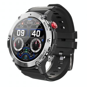 Montre Connectée Écran Hd 1.32 Pouces Appels Bluetooth Étanche Ip67 19 Modes Sport Argent Yonis - Neuf
