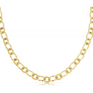 Kal-Collier À Maillons Pour Femme Or Acier Inoxydable Bijoux D'été 40 + 5 Cm Longueur Cadeau Pour Elle Imperméable À L'eau - Neuf