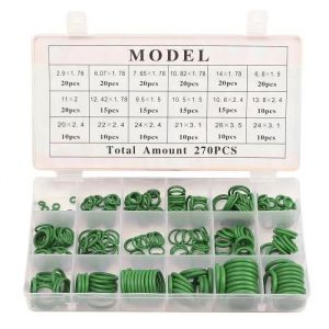 270X 18 Dimension Kit Auto Joint Torique Caoutchouc O-ring Voiture Climatisation Vert - Neuf