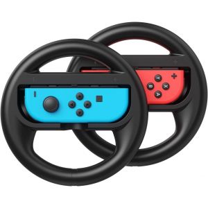 Pack De Volants (Noir Et Noir) Compatibles Avec Les Volants Nintendo Switch, Accessoires Pour Un Usage Domestique, Compatibles Avec La Manette Joycon Switch - Neuf