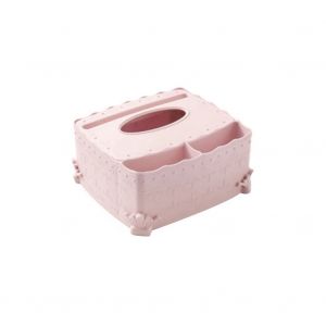 HJLIAN Boite de rangement multifonctionnelle pour mouchoirs, grande capacite, pour serviettes en papier (rose) - Neuf