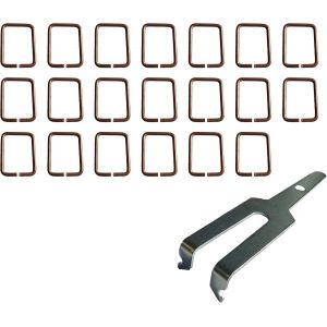 KALANKA-Lot de 20 Détentes en Acier Cuivré + 1 Clé D¿Armement A Utiliser avec Votre Piège Putange pour Capturer Taupe, Rat Taupier, Campagnol Ou Autres Rongeurs Nuisibles. Tentes ou Tendilles resista - Neuf