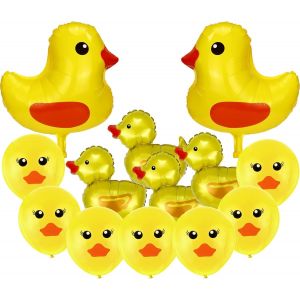 SJZG-Lot De 30 Ballons En Forme De Canard Pour Mariage, F&ecirc;te D'Anniversaire, F&ecirc;te Pr&eacute;natale, D&eacute;coration De Salle De Classe (Ballon Canard Fiol) - Neuf