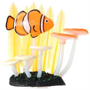 Hjlian Plantes Aquatiques Artificielles Lumineuses Et Eclatantes Pour Aquarium Et Jardin (Orange) - Neuf
