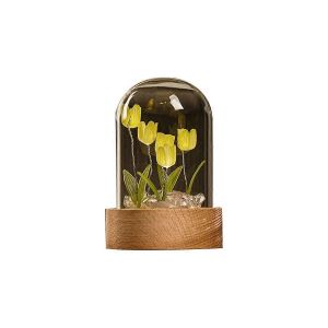 Veilleuse Tulipe Faite À La Main,Matériel De Bricolage,Veilleuse De Salon,Lampe De Bureau Romantique A - Neuf