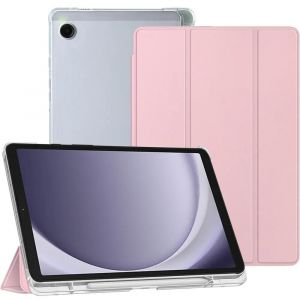 Coque Pour Samsung Galaxy Tab A9 (8,7 Pouces) Protection Int&eacute;grale Coins Renforc&eacute;s Avec Porte-Stylet - Rose - Neuf