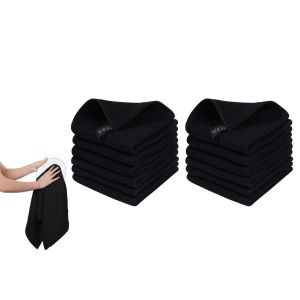 Torchons En Coton Gaufr&eacute; - Lot De 2, 30 X 30 Cm, Ultra Absorbants, Lavables En Machine - Neuf