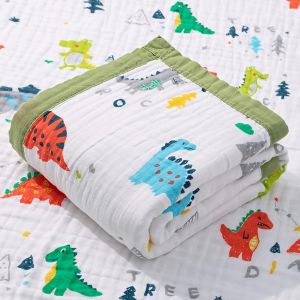 Tianyi-110 * 110cm Couverture Bebe-Gaze De Coton 6 Plis Couverture Bebe Naissancecadeaux Pour Les Nouveaux-Nés Convient Aux Bébés De Tous Âges|Lit De Bébé - Neuf