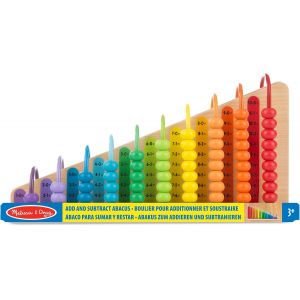 Abaque,Abacus for Adding and Subtracting Wooden Classic Toy Wooden Development Toy Montessori Learning Games Gift for Boys Girls 3 4 5 6 7 Years Old - Neuf