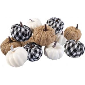 12pcs Mixte Artificiel Citrouilles Faux R&eacute;colte Des Citrouilles &Agrave; L'automne De Mariage De L'action De Gr&acirc;ces De D&eacute;coration De No&euml;l - Neuf