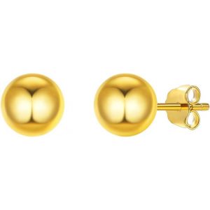 Clous Et Puces Boucle D'oreilles Femme 3mm,5mm,7mm Clou D`Oreille Boucle D'oreille Boule En Argent 925 Platine/Plaqu&eacute; Or Jaune Cadeau De Noel,Emballage Cadeau, Bijoux Pour Elle - Neuf