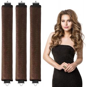 KAL-Pcs Boucle Sans Chaleur Bigoudis Cheveux Long Avec Crochet Bigoudis Pour Dormir Heatless Hair Curlers Doux Velours Boudin Cheveux Boucle Sans Chaleur Pour Cheveux Longs, Courts, Raides Ou Boucl - Neuf